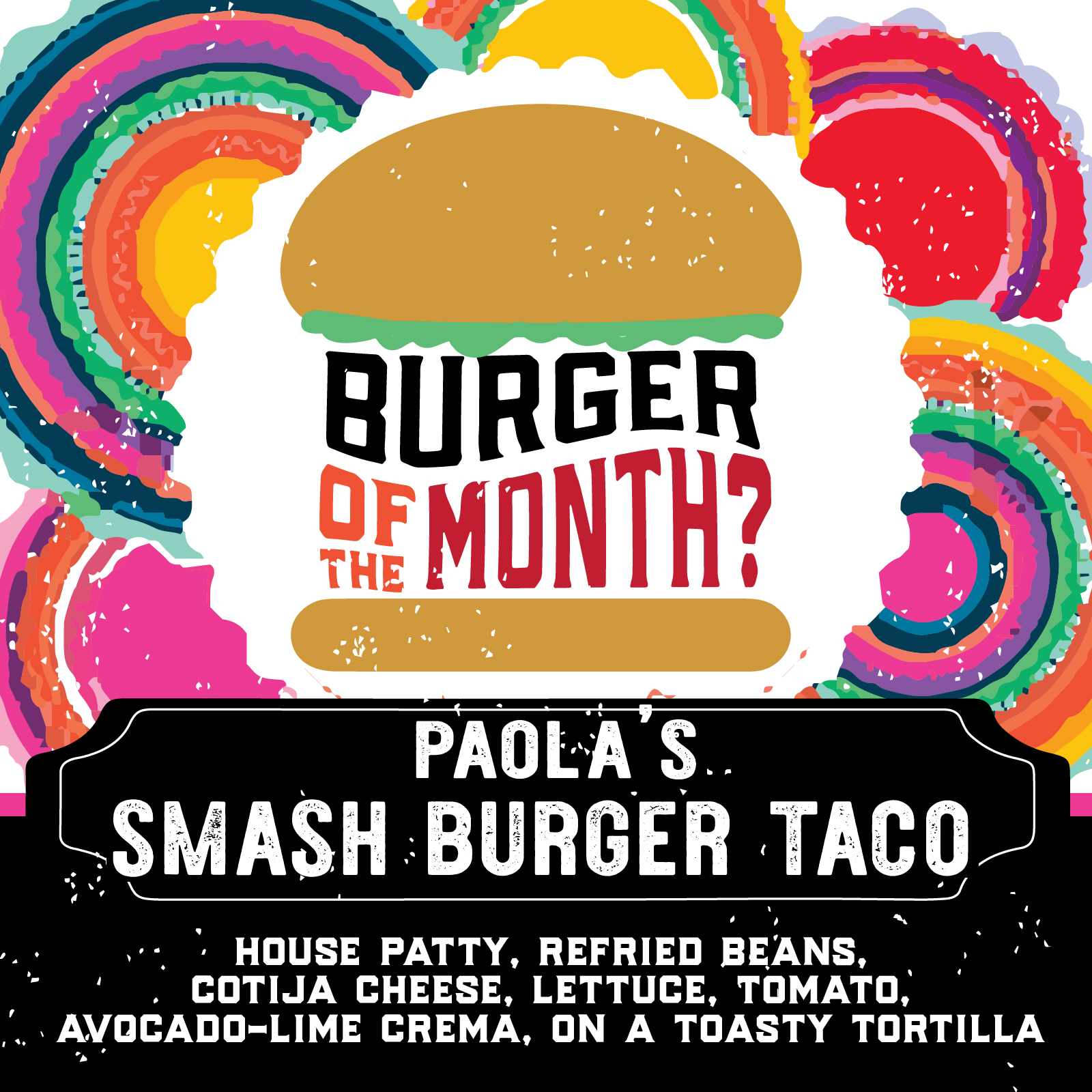 Paola's Smash Burger Taco